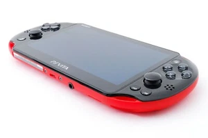 Sony PS Vita Rot Schwarz Slim Playstation PCH-2000 mit Ladegerät - Bild 1 von 11
