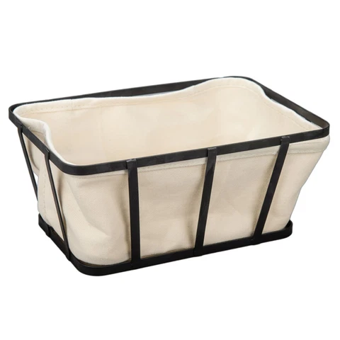 BIA Cordon Bleu Set of 2 Bread Basket Wire Cotton Rectangle Cover