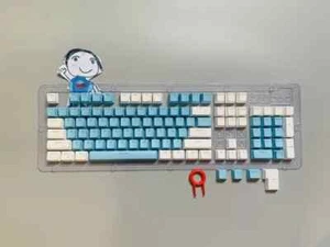 104pcs Mechanical Keyboard Keycaps Set OEM Backlit Two-Color ABS Cherry Key Cap - Picture 1 of 41