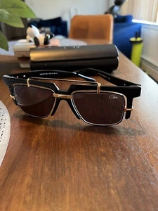 Cazal Vintage Sunglasses Model-873- Col. 1 53mm Marble Black- Excellent Used - Picture 1 of 11