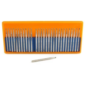 30 piezas brocas de molienda de diamante Bur de 1-5 mm cabeza de bola redonda talla rebabas vástago 3 mm - Imagen 1 de 53