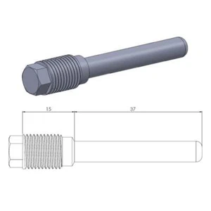 Los pernos delanteros de la pastilla de freno Moto Master se adaptan a la pinza de freno Nissin Honda Kawasaki - Imagen 1 de 2