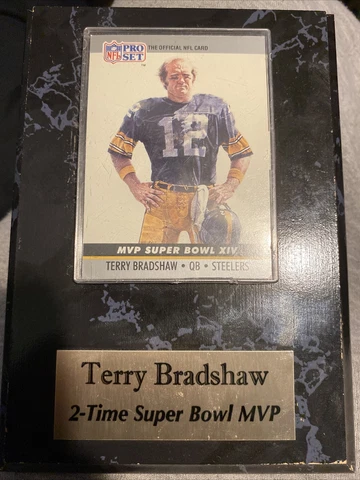 Terry Bradshaw 2-time MVP Super Bowl plaque Cover