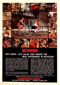 BICICLETA SCHWINN CONTINENTAL DE 10 VELOCIDADES — ANUNCIO DE REVISTA VINTAGE 1975 - Imagen 1 de 1