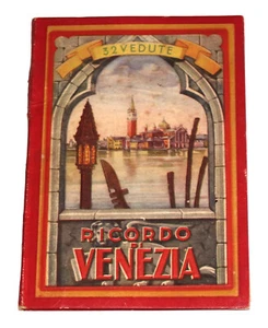 Vintage Ricordo Venezia Travel Book Pull Out Pictures Italy CSM3 - Picture 1 of 5