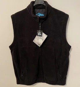 NEW TRI-MOUNTAIN *8300 EXPLORER* FLEECE FULL ZIP VEST NWT Orig $79 *BLACK* XL - Picture 1 of 6
