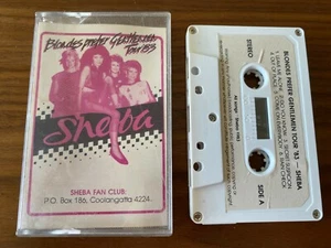 SHEBA BLONDES PREFER GENTLEMEN TOUR 83 RARE SIGNED AUSTRALIAN CASSETTE TAPE - Picture 1 of 3