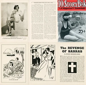 10 Story Book Daring Risqué Saucy Racy Naughty Sexy - 9 Old Magazines on DVD - Picture 1 of 12