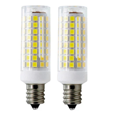 2pcs E12 Candelabra C7 LED Bulb 102-2835 Ceramics Ceiling fans Light Lamp 120V   - Image 1 of 4