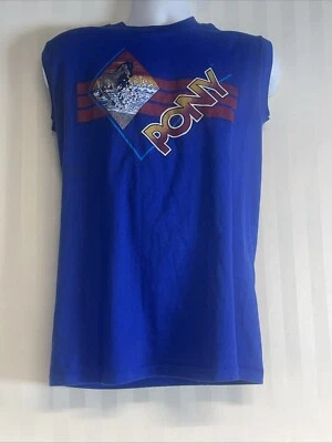 Pony Sportswear Sleeveless T Shirt Vintage 90s Sneaker Brand Gray 1990s medium - Image 1 of 4