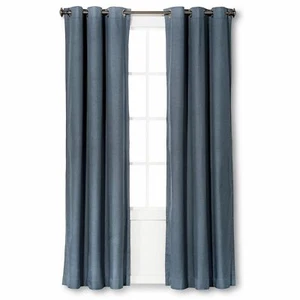 Eclipse Blackout 63" Slate Light Blocking Window Curtain Panel - Picture 1 of 4