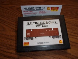 Microtreni c 983 02 210 nuovi boxcars scala N Baltimora & Ohio confezione da 2 - Foto 1 di 4