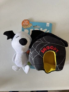 New Rare Bark Peanuts Snoopys Haunted Dog House Dog Toy - Picture 1 of 2