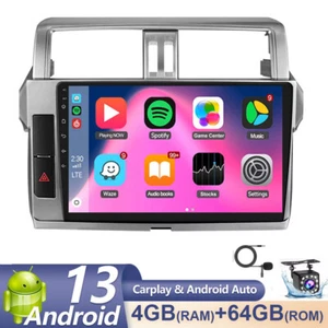 64GB CarPlay For Toyota Land Cruiser Prado Android13 Car Radio Stereo BT Sat Nav - Picture 1 of 22