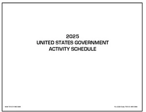 Unicor 2025 Fed Activity Schedule, Qty - 1 Individual - Picture 1 of 2