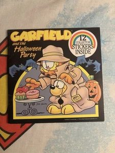 Vintage Garfield and the Halloween Party Book komplett 12 Sticker 1990 unbenutzt - Bild 1 von 3