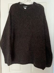 aida barni Chunky Fisherman Sweater Men Size XL 100% Cashmere 2 Ply Knit - Picture 1 of 5