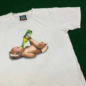 Vintage Heineken Baby Shirt Herren XL Weißbier Promo Grafik Frozen Munky Y2K - Bild 1 von 12