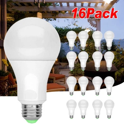 16Pack A19 LED Light Bulbs 100W Eq. E26/E27 Lamp Eye Care Daylight White 6500K - Image 1 of 4