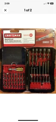 Craftsman Speed Lok 54pc Power Driving Set Speed Lock Driving Bits 926393  - Image 1 of 3