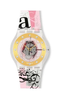 SWATCH JELLY IN JELLY  - SUJK112  GOLDENER FADEN - BRAND NEW ! - Image 1 of 3