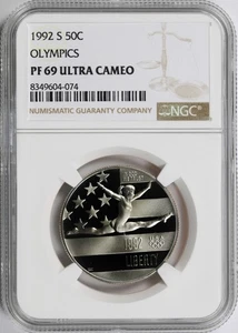 1992-S 50c Olympics Commemorative Half Dollar NGC PF69UCAM - Picture 1 of 4