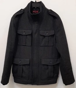 Merona Men's 4 Pocket Field Dark Grey Size M Jacket - Picture 1 of 4
