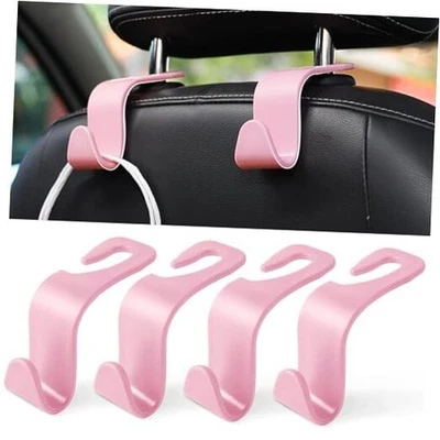  Gancho para reposacabezas de asiento de coche, gancho para asiento automático organizador de almacenamiento interior rosa Foto 1 de 4