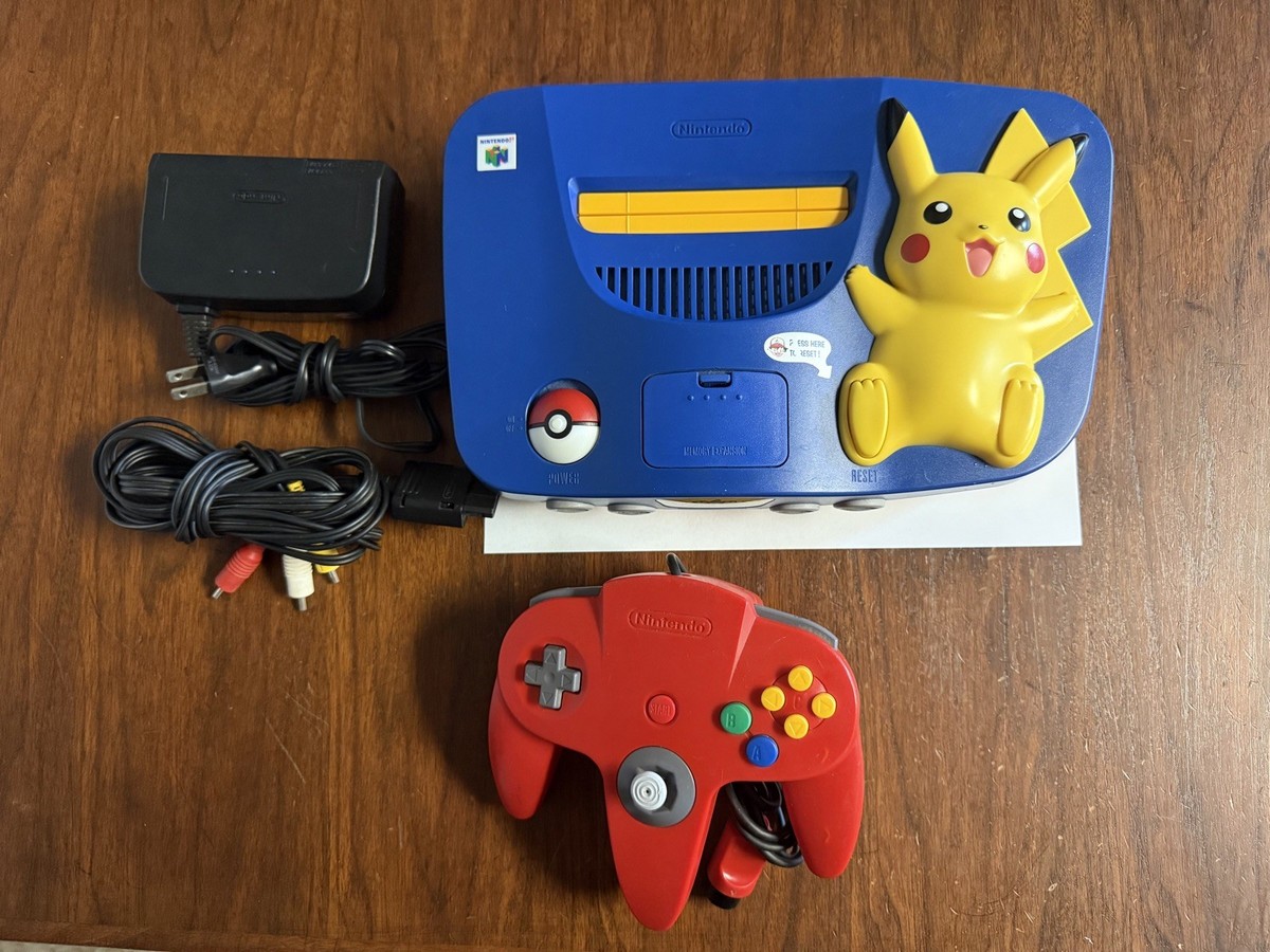 非常に珍しいポケモンN64コンソール 非常に珍しいポケモンN64コンソール Nintendo 64 Pokemon