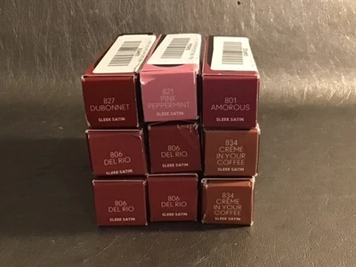 LÁPIZ LABIAL SATINADO MACximal elegante - tamaño completo 0,12 oz ~ elige tu tono ~ nuevo en caja Foto 1 de 3