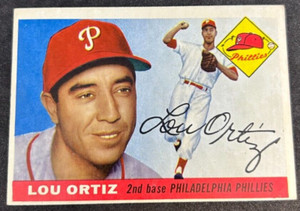 1955 Topps Baseball Card Lou Ortiz #114 EXMT RANGE BV $15 SL