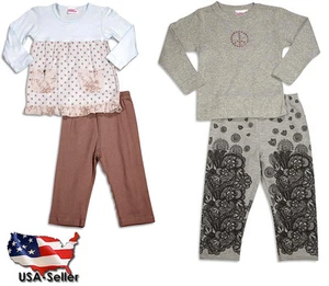 Set pantaloni manica lunga Mish Mish bambino bambina cotone spandex CHIUDI - Foto 1 di 5