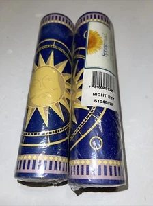 Night Sky Moon Sun 15 FT Prepasted Wall Border Washable Springmaid Lot Of 2 - Picture 1 of 3