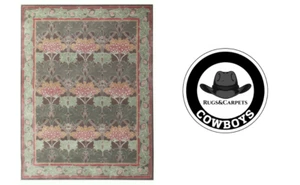 Handmade Pattern William Morris Cecil Green Traditional Oriental Style 100% Wool - Picture 1 of 20