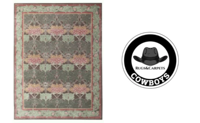 Handmade Pattern William Morris Cecil Green Traditional Oriental Style 100% Wool - Image 1 of 4