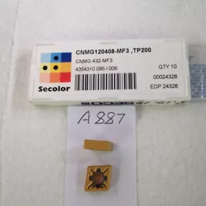 10 INSERTOS DE CARBURO NUEVOS SECO CNMG 432-MF3. CNMG 120408-MF3. GRADO: TP200 {a887} - Imagen 1 de 1