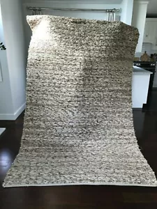 Vintage Mid Century Modern/ Hollywood Regency Spun Wool Rug - Picture 1 of 10