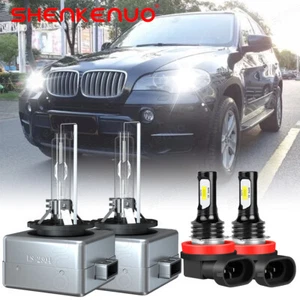 For BMW X5 2007-2017 LED HID Headlight High/Low Beam Fog Light Bulb Qty of 4 - Bild 1 von 18