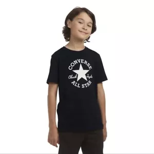 Converse® Boys' Short Sleeve Graphic T-Shirt - Black Medium New With Tags - Picture 1 of 8