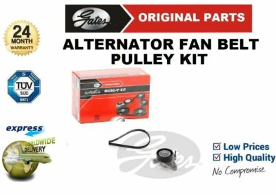 GATES FAN BELT PULLEY KIT for SKODA SUPERB Estate 2.0 TDI 4x4 2015->on - Image 1 of 4