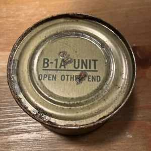 Vietnamkrieg Ära C-Ration B-1A Einheit Dose aus einer MCI Militärration 1969 - Bild 1 von 3