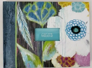 CR Gibson Foral Contemporary Wedding Anniversary Memory Guest Book G214373 - Picture 1 of 10