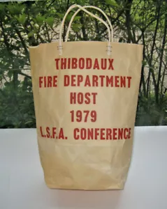 1979 Paper Bag Thibodaux Fire Department Host 1979 L.S.F.A. Conference 5/7/12" - Picture 1 of 6