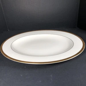 Lenox HAVERFORD HALL Borde Oro Marfil 15 3/4” Plato Ovalado Embajador - Imagen 1 de 7
