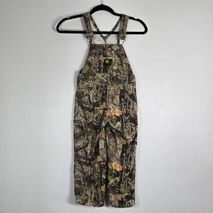 John Deere Mossy Oak Camo Bib Overalls Adjustable Youth Child Size 6 Hunting - Picture 1 of 10