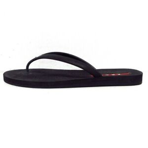 Auth PRADA SPORT - 3Y5728 Black Rubber Women's Sandals