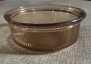 Vintage VISIONS - C-16-B - 1 Pint / 450 ml - Ribbed Amber Glass - Made In USA - Bild 1 von 11