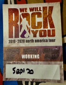 WE WILL ROCK YOU - QUEEN MUSICAL - 20. SEPTEMBER 2019 - MILWAUKEE WISCONSIN PASS - Bild 1 von 1