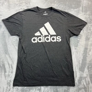 Adidas Golf T-Shirt Uomo Taglia Large Grigio Grande Logo Grafica Maglietta - Foto 1 di 6