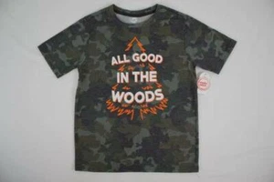 NEW Boys Camouflage T Shirt Size 10 - 12 Large Graphic Tee All Good in the Woods - Picture 1 of 2